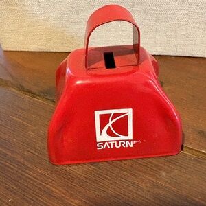 Like new Saturn metal Cowbell From Nashville marathon 3"Inches Tall